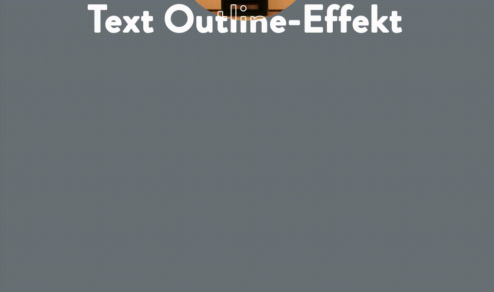 Text-Outline-Effekt mit Elementor 9